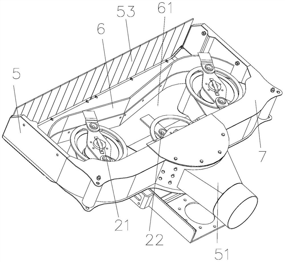 Hedge trimming cutter head and hedge trimming operation vehicle