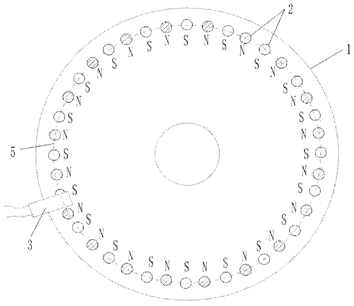 Power assistance bicycle using sensor having multiple magnet blocks evenly distributed in housing