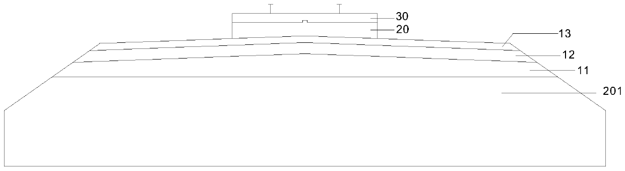 A vibration-reducing and temperature-insulating unit slab ballastless track structure