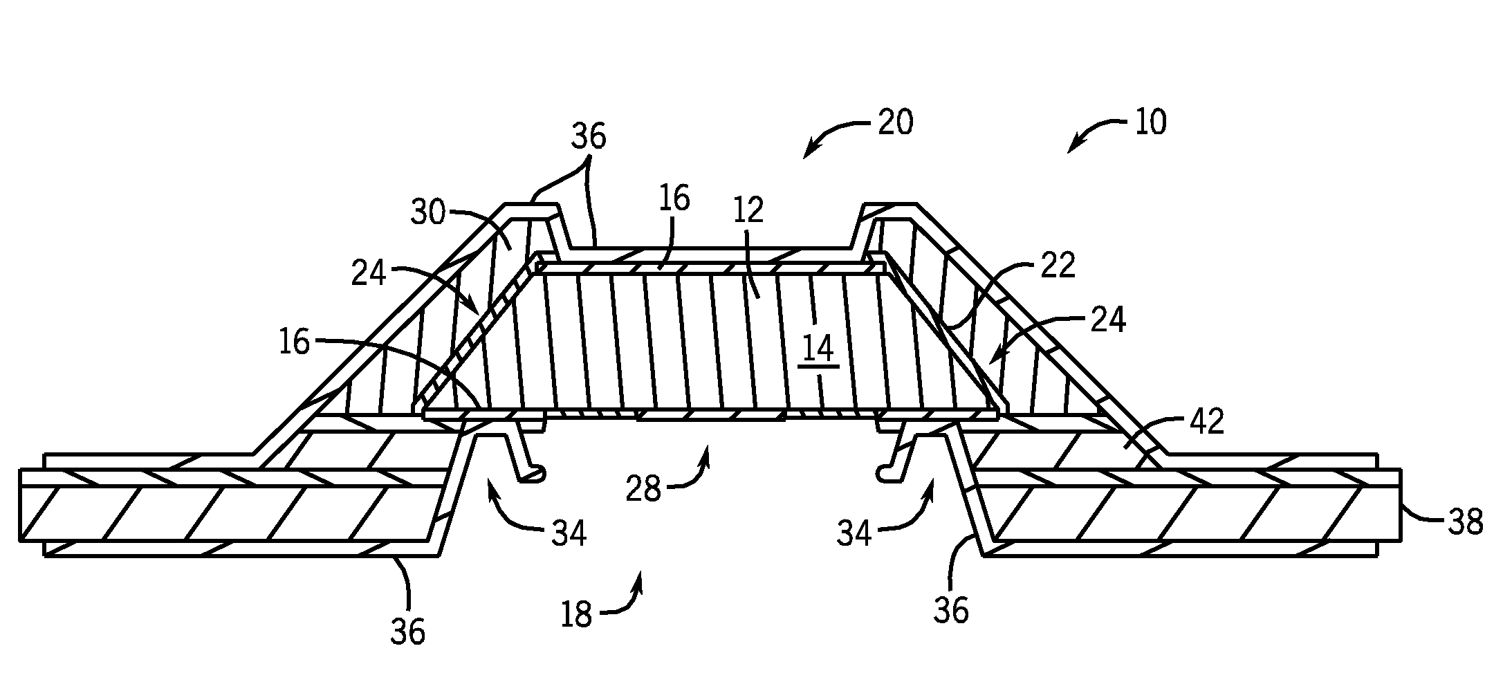 Semiconductor device package and method of manufacturing thereof