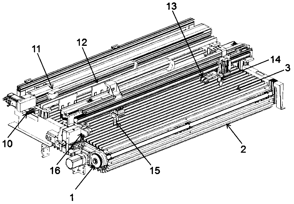 Automatic magnet penetrating and distributing production line for door seal