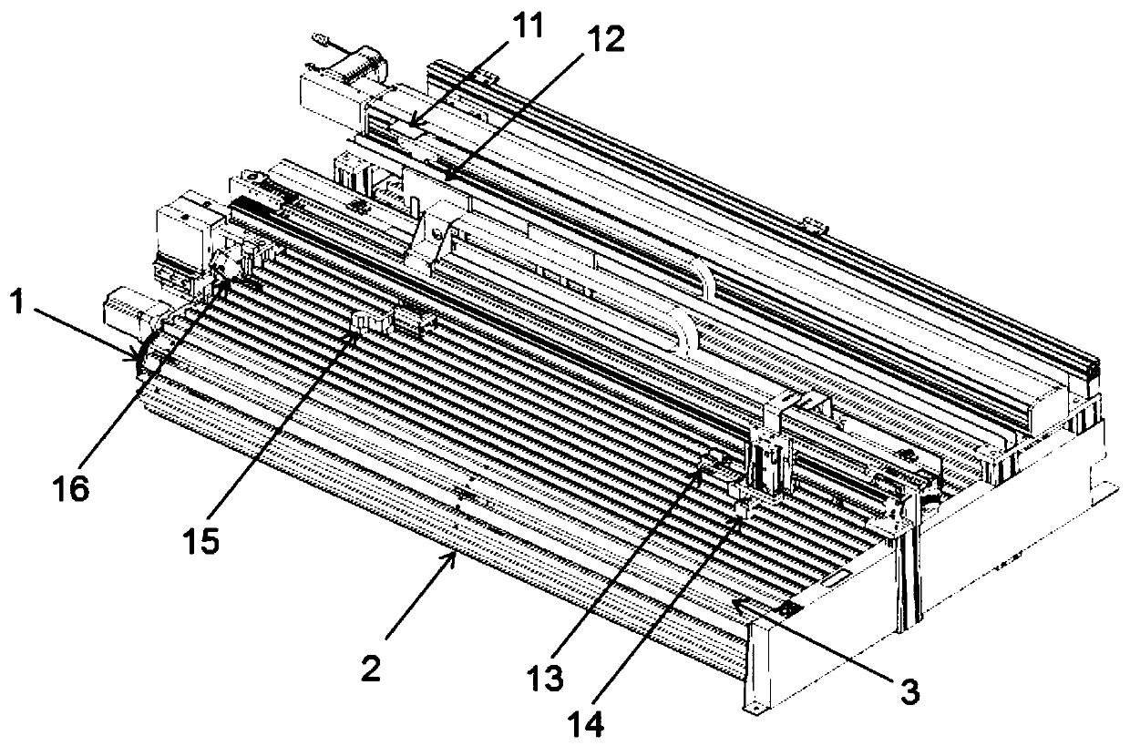 Automatic magnet penetrating and distributing production line for door seal