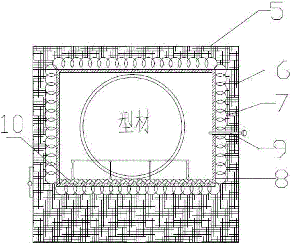 Device for enhancing on-line quenching stability of extruded aluminum profile