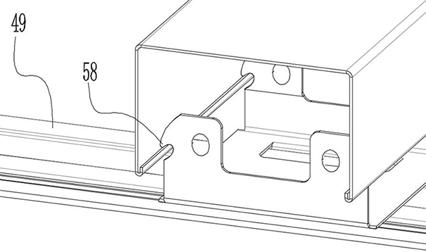 Assembly type suspended ceiling single-layer keel clamping structure