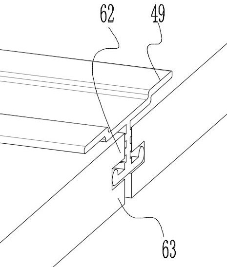 Assembly type suspended ceiling single-layer keel clamping structure