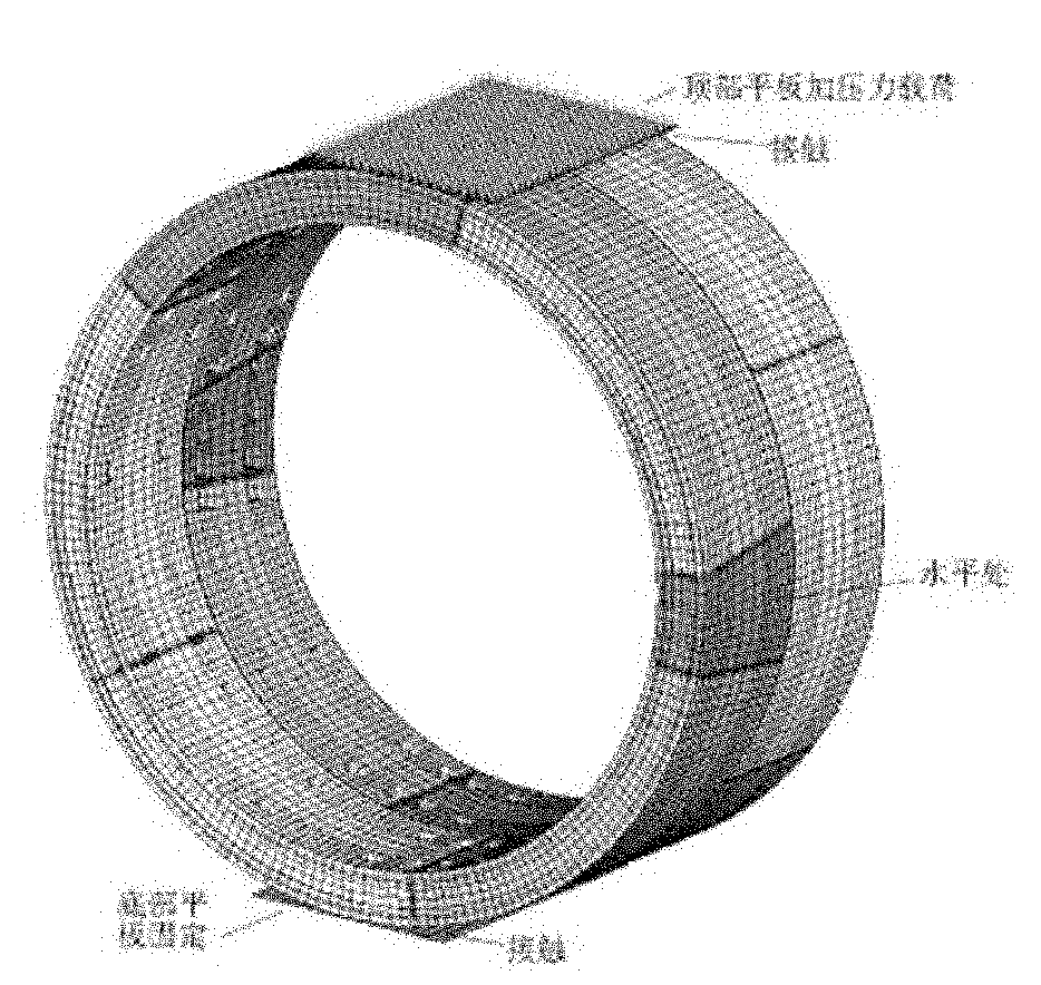 Water-conveyance tunnel simulating method based on mixed model