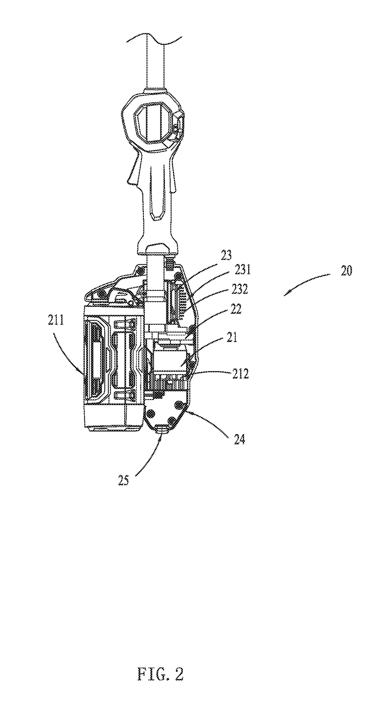 Handheld electric tool