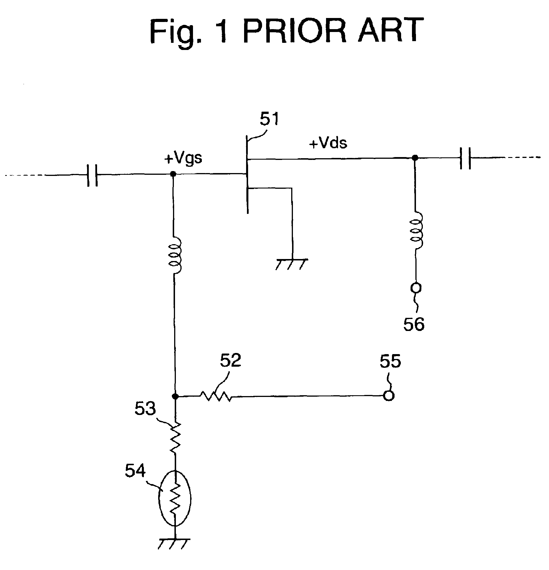 FET amplifier with temperature-compensating circuit