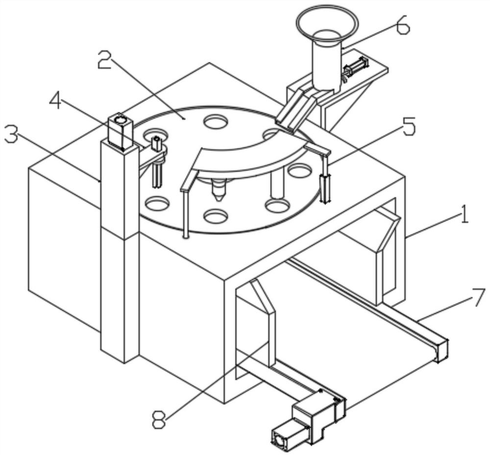 Full-automatic punching device applied to buttons