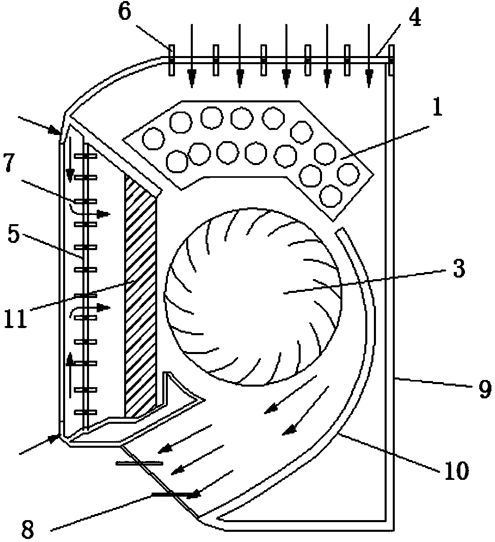 Air conditioner with air-conditioning function and purifying function