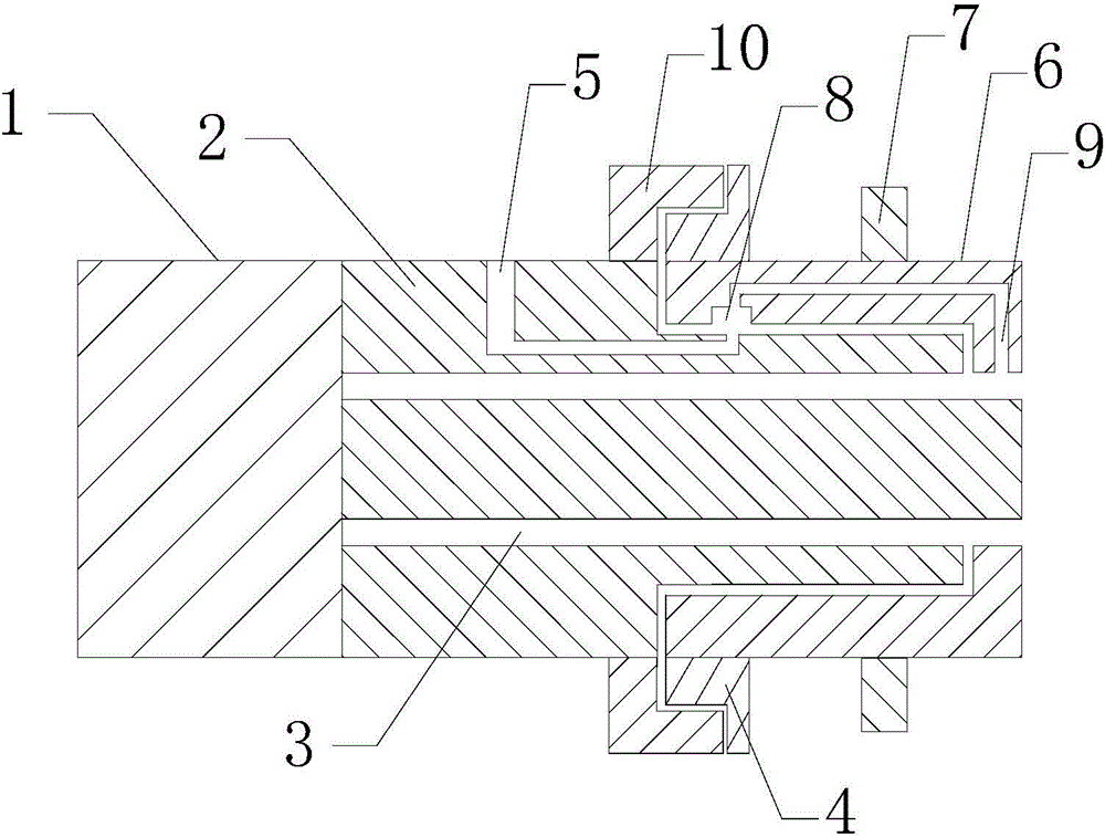 Small-caliber plastic rib spiral tube without adhesive-bonded joint and production process for small-caliber plastic rib spiral tube without adhesive-bonded joint