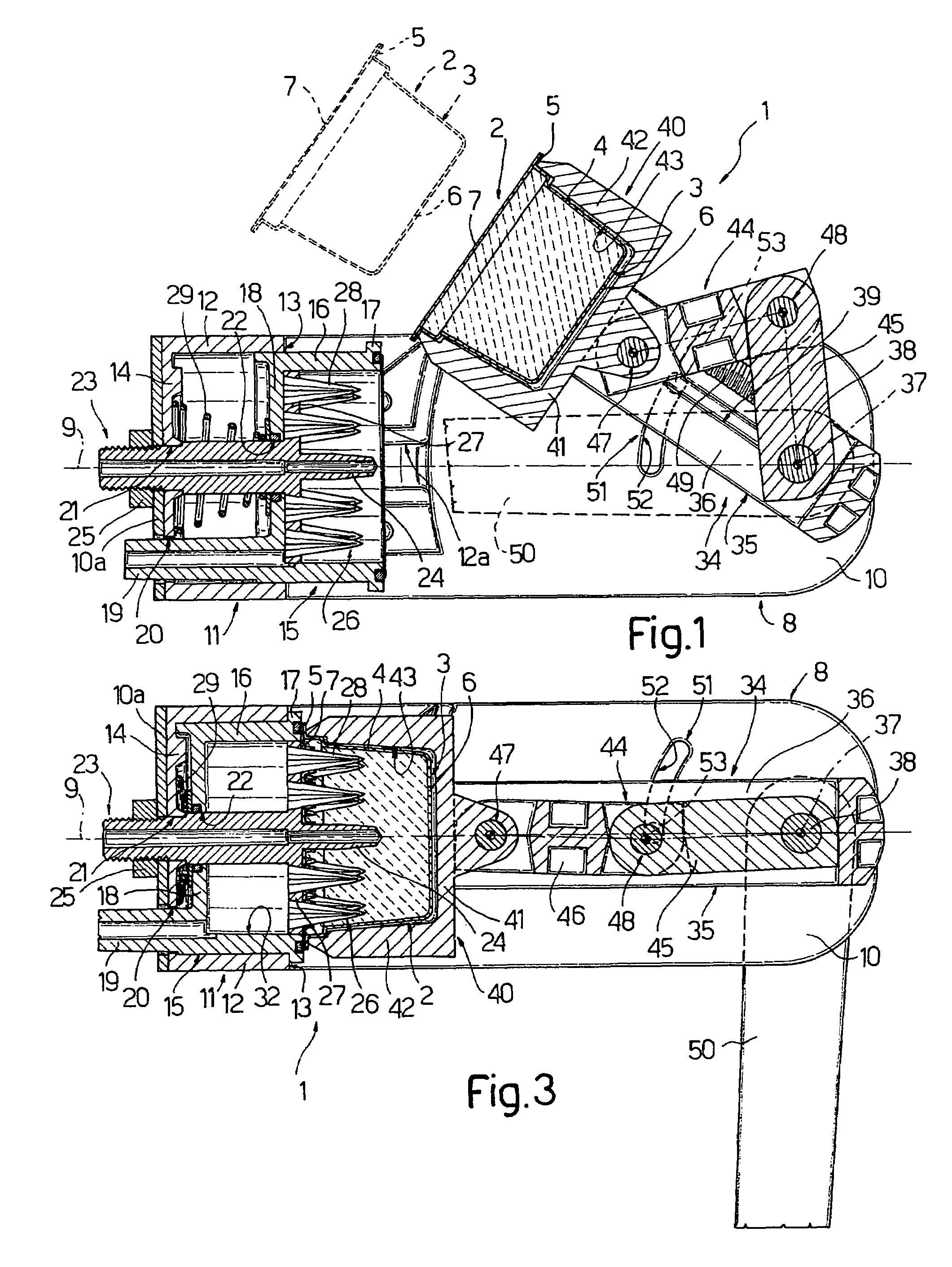 Infusion method and device for making a coffee beverage