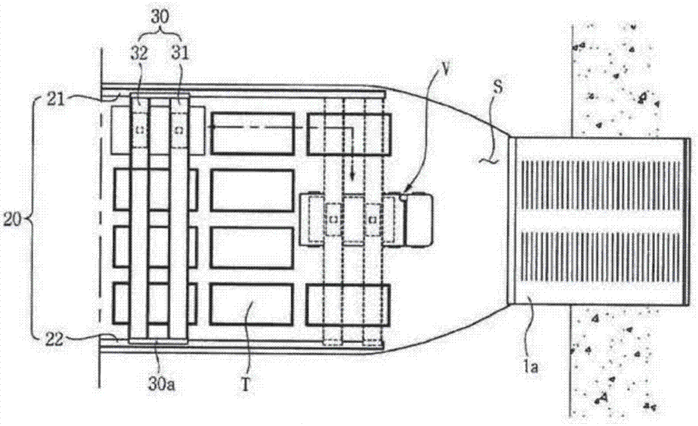 LNG tank container transport ship, and transport method using same