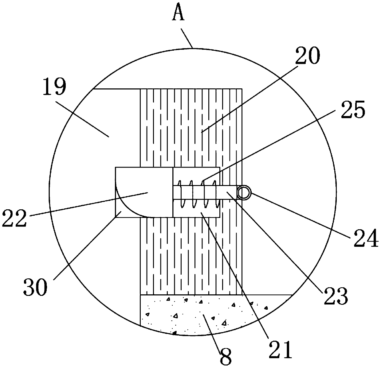 Corner folding device for machining hardware machinery