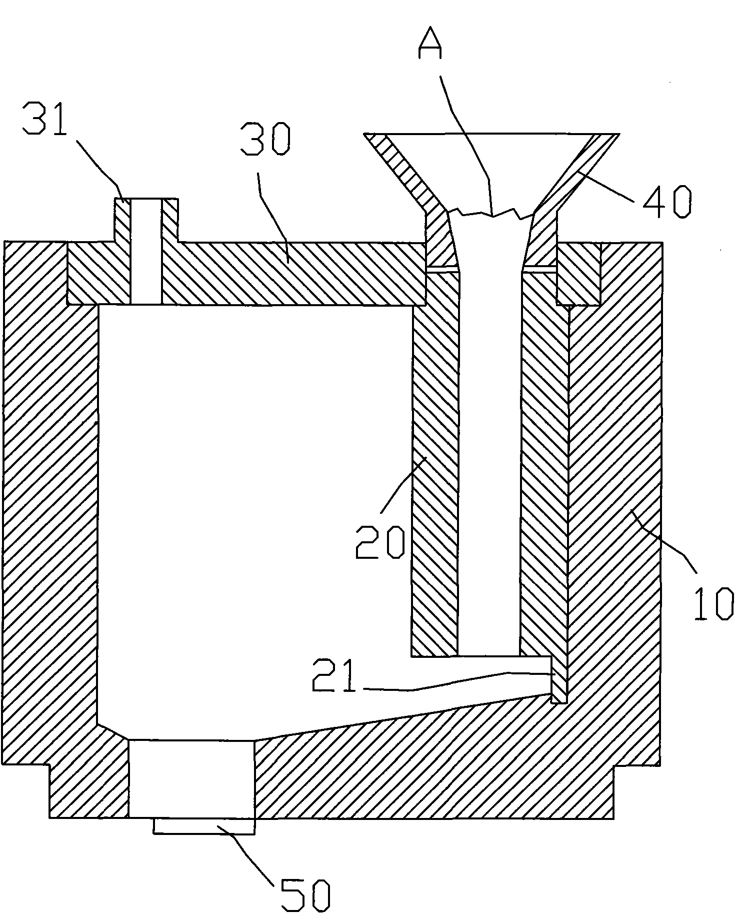 Pressure spray bag for use in pressured making of amorphous strip and amorphous strip making method