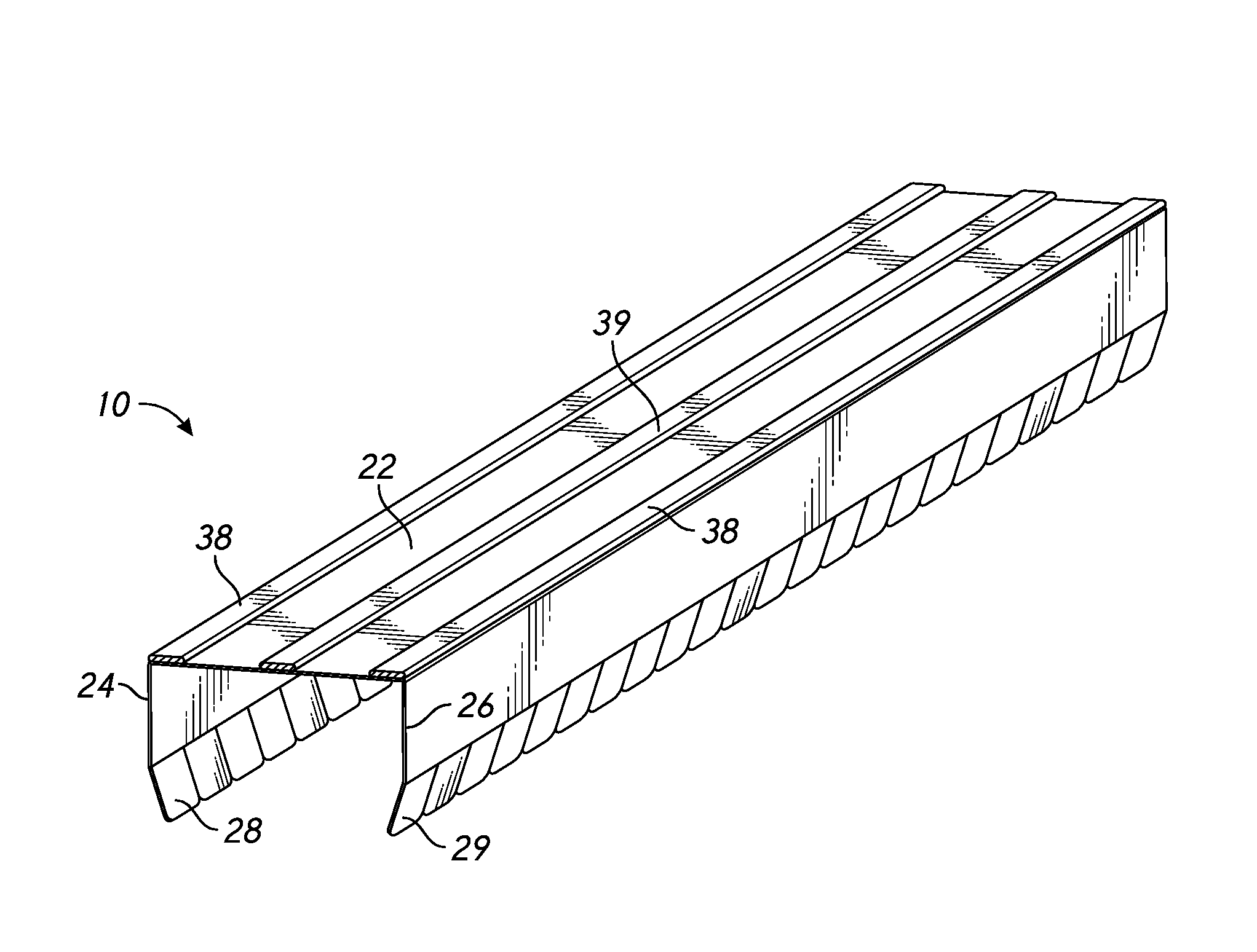 Header track with stud retention feature