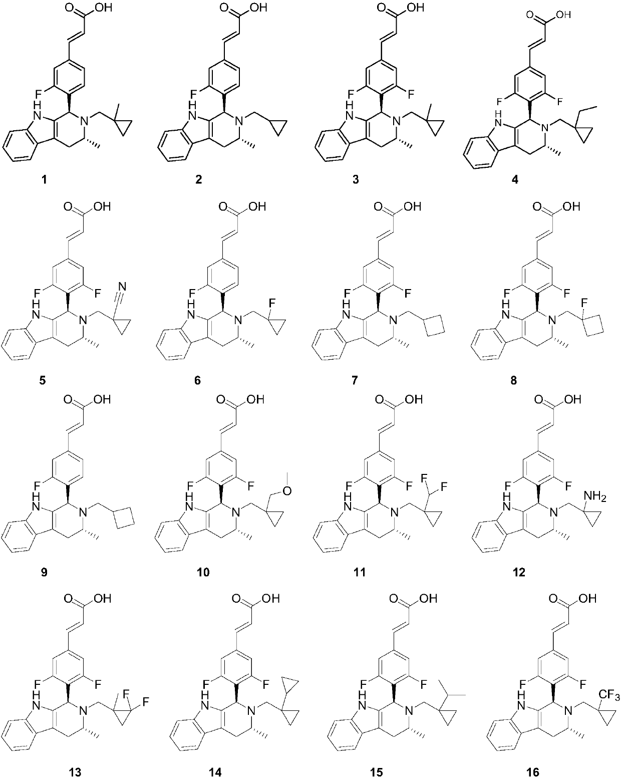 3-substituted acrylic acid compound as well as preparation method and application thereof