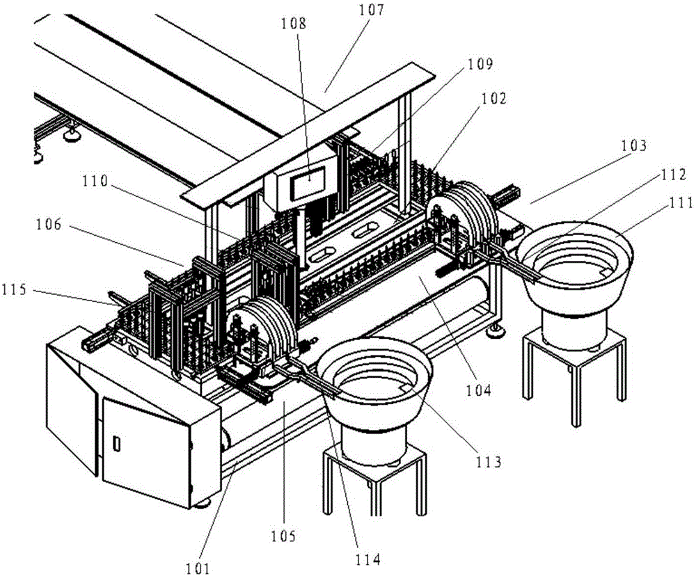 Automatic lipstick tube assembling device