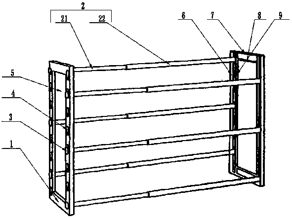 Adjustable simple shoe rack