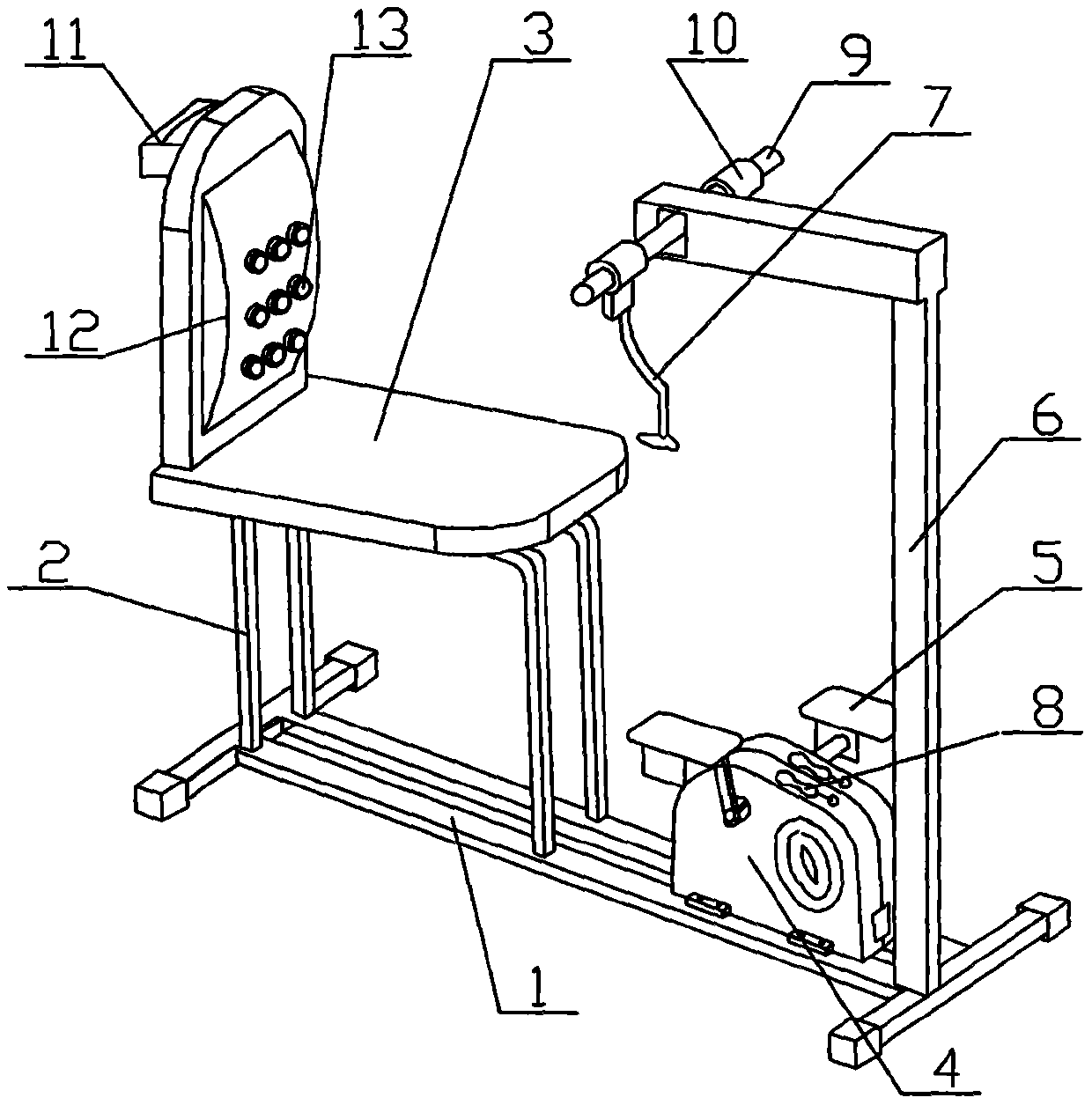 Rehabilitation training device used in neurology department