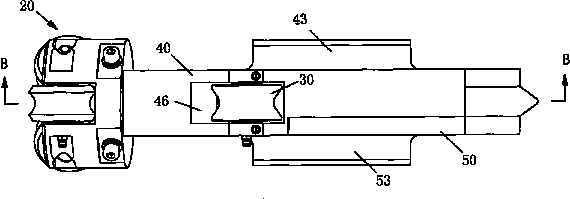 Core fixing type pinch roll guide