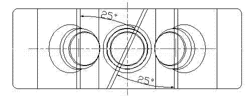 Photoelectric measurement device and measurement method of flight projectile spatial burst point three-dimensional coordinates