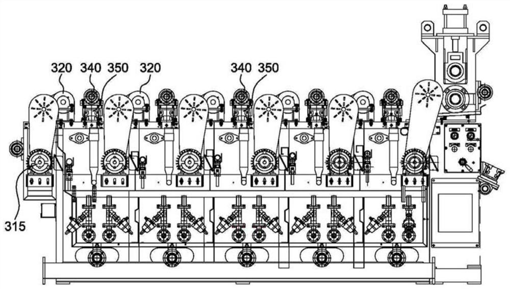 Loosening and refining device for cloth pretreatment