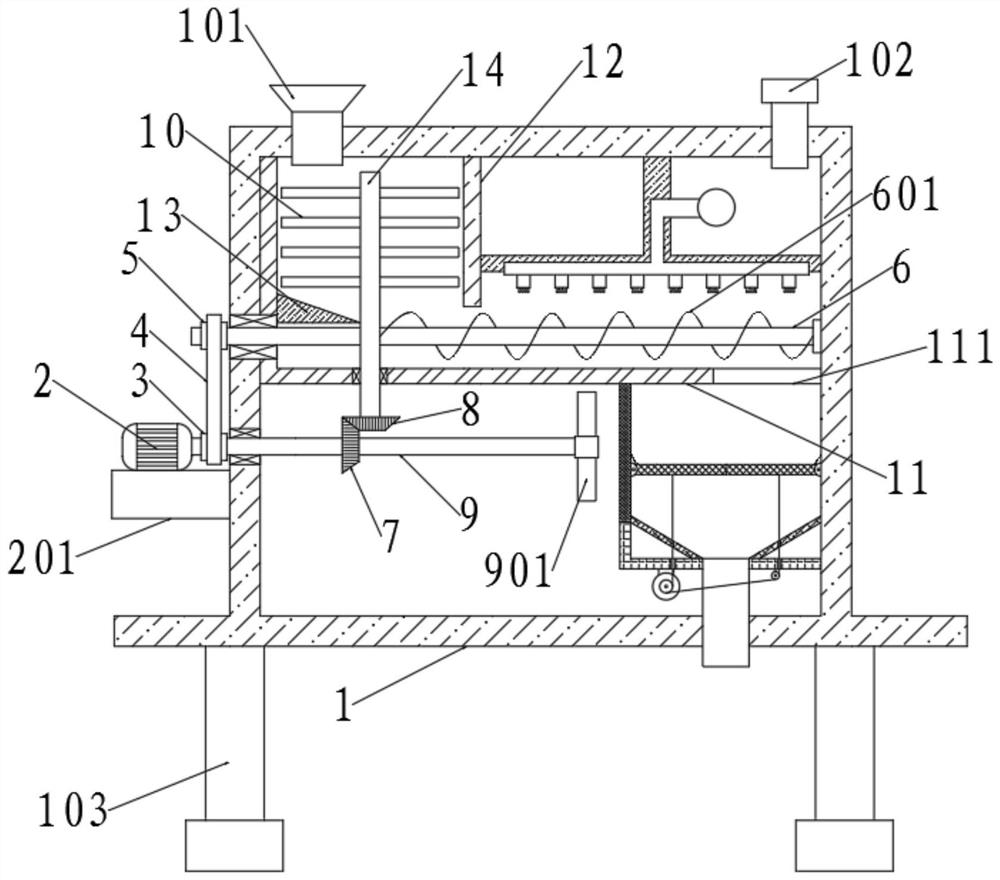 Waste plastic processing, recycling and regenerating device