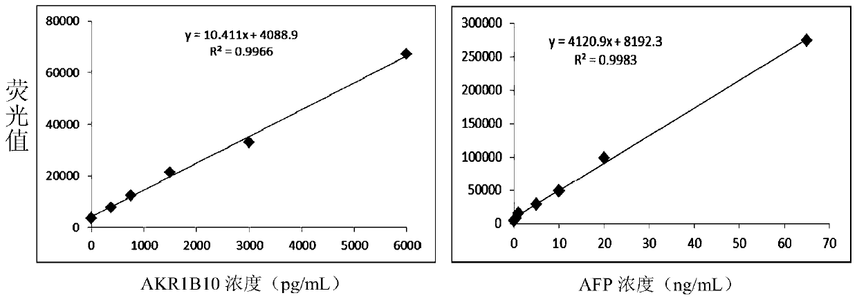 Kit for detecting liver cancer, hepatitis and/or liver cirrhosis and application of kit in AKR1B10 and AFP combined quantitative determination