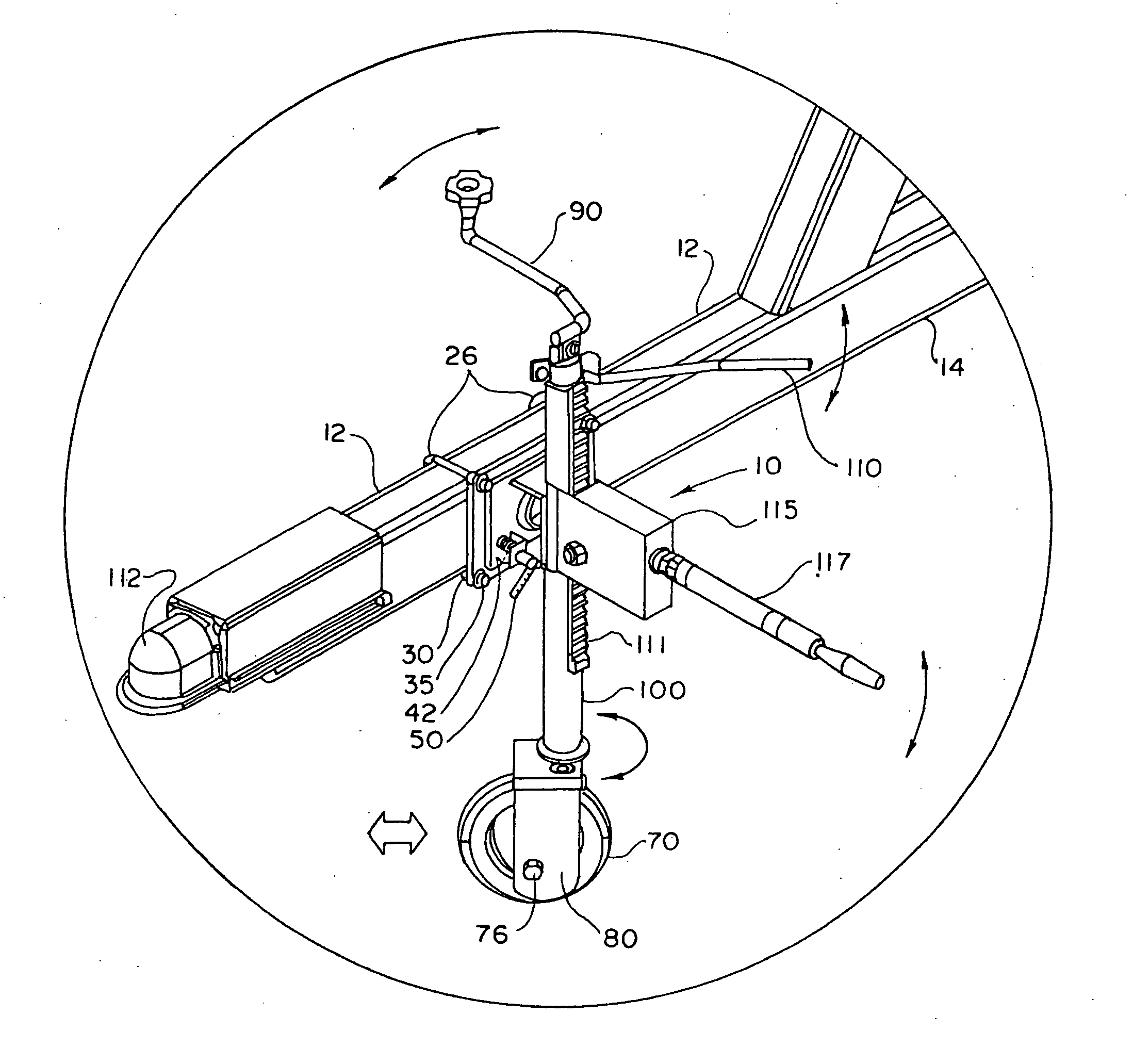 Connector assembly for a trailer