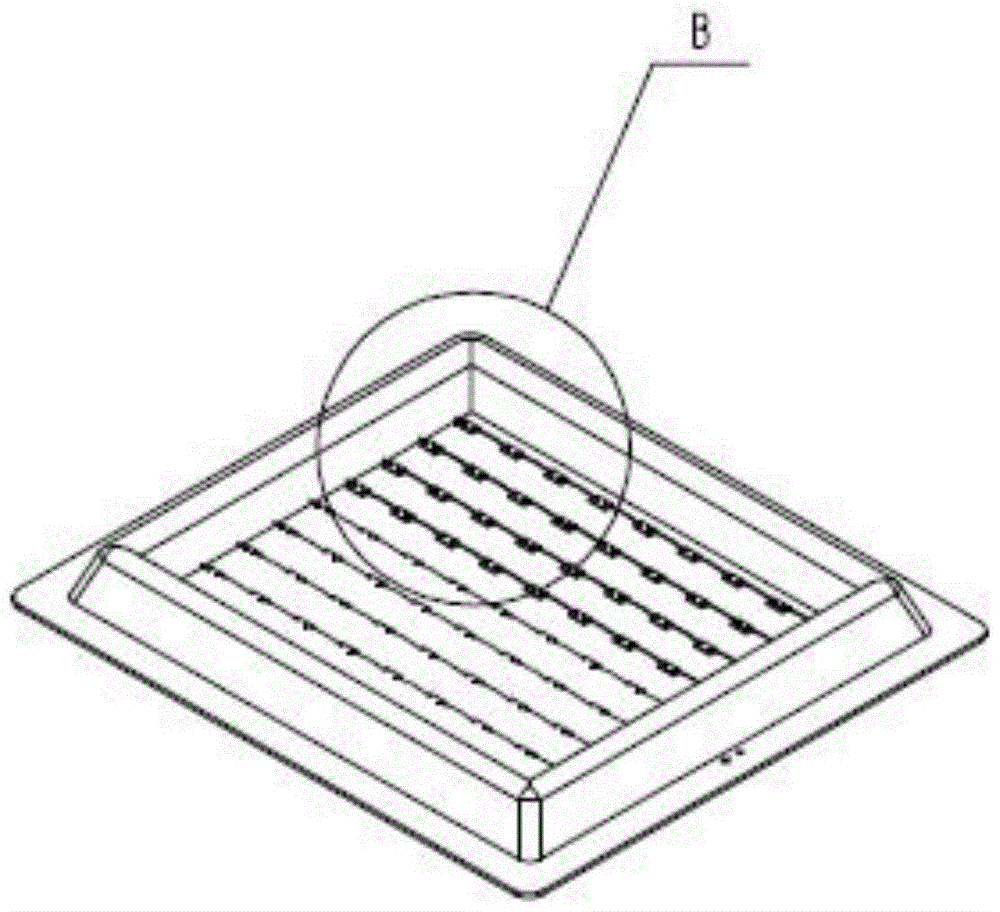 COB light source light emitting structure and application thereof