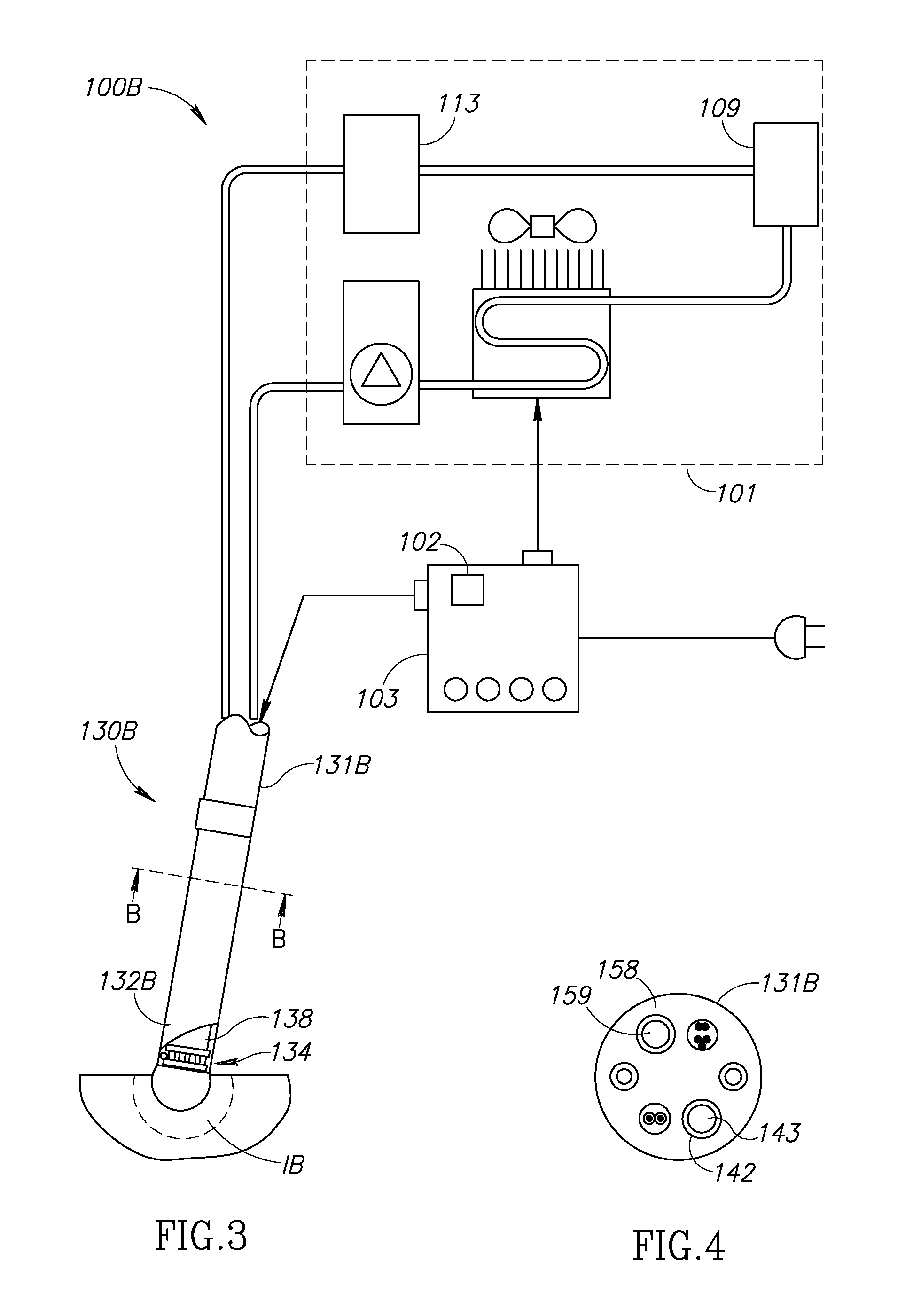 Cryocatheter with single phase coolant fluid cooled thermoelectric module and cerebral medical procedures employing local ice ball