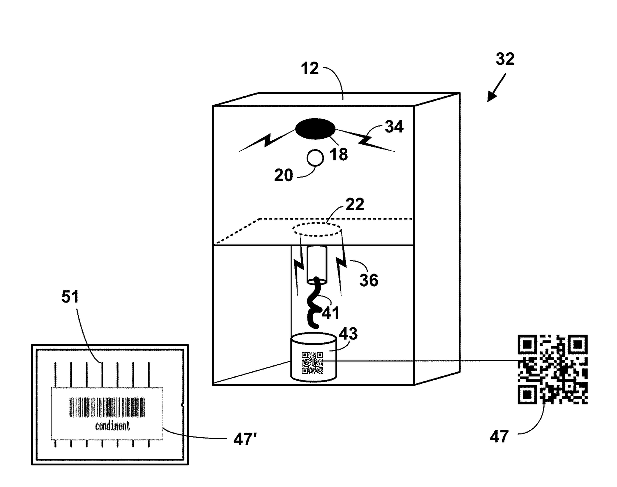 Sanitary touch-free automatic condiment dispensing apparatus and method of use