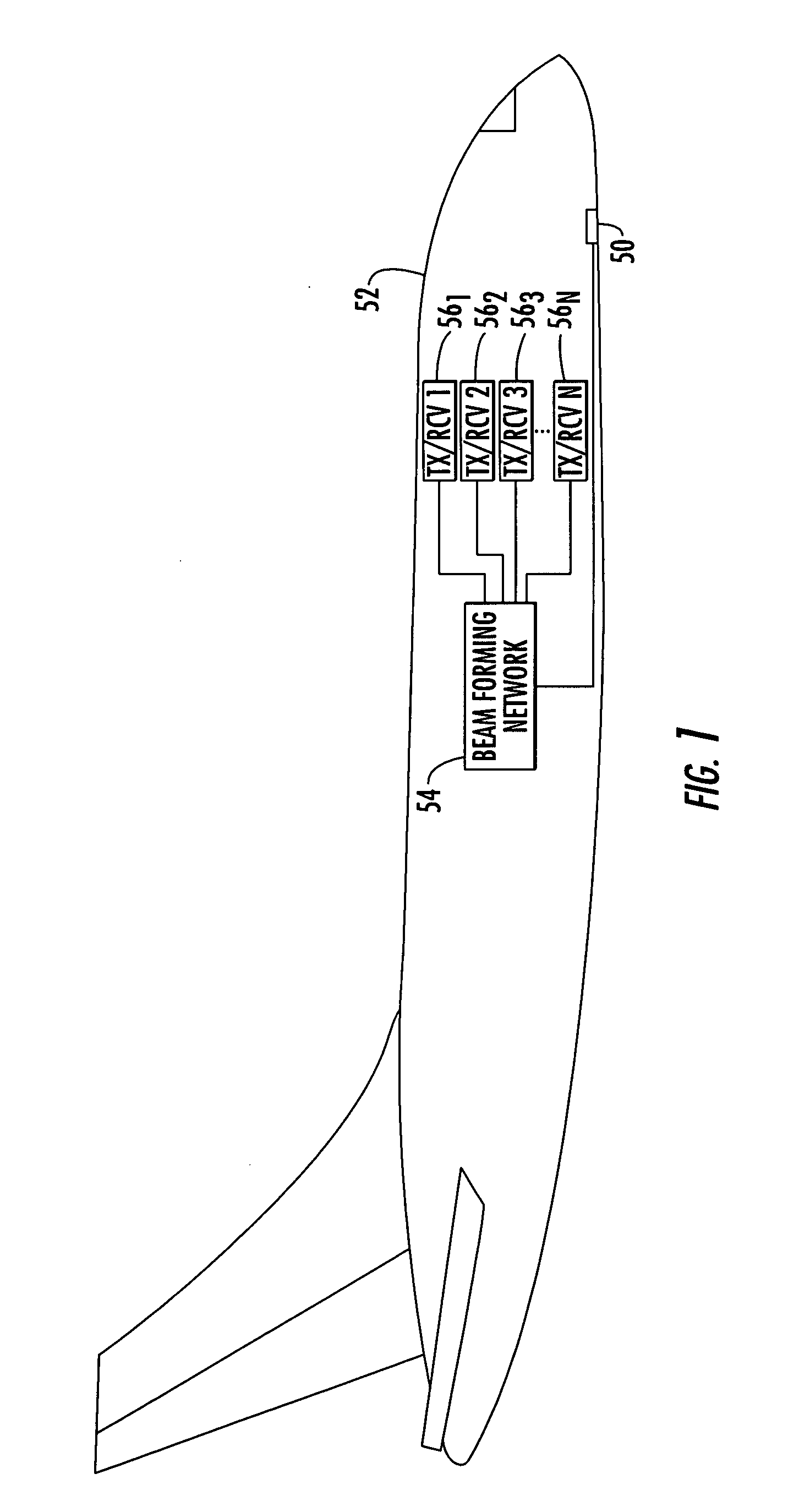 Multiband radially distributed graded phased array antenna and associated methods