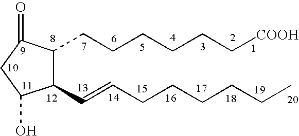 Topical stabilized prostaglandin E compound dosage forms