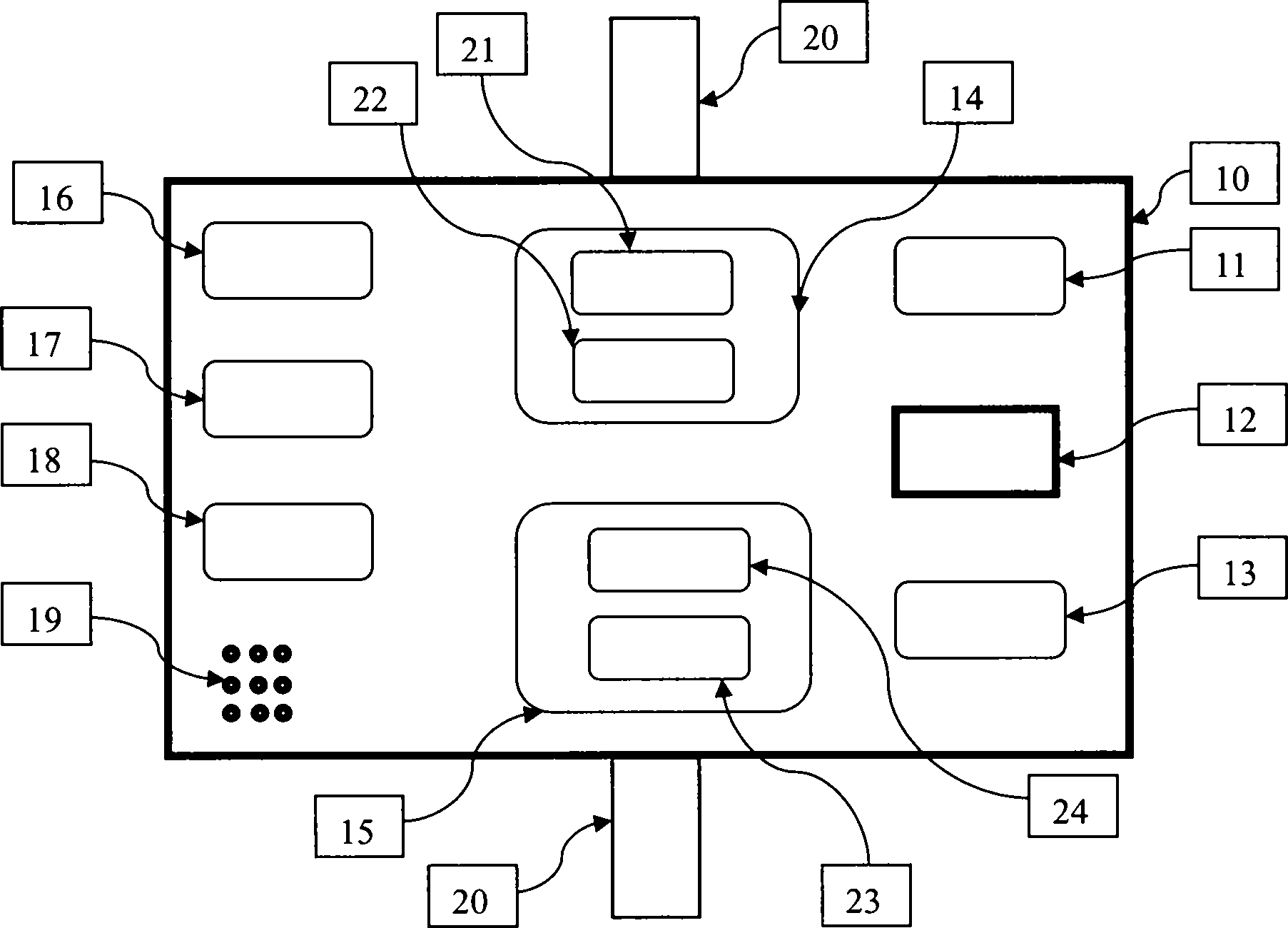 Intelligent separated SIM card clamping base device and communication method