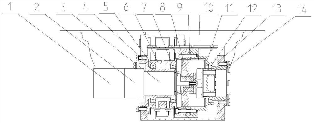 A landing light drive mechanism