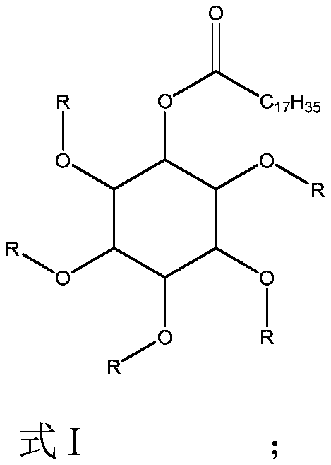 A kind of inositol fatty acid ester and its preparation method and application