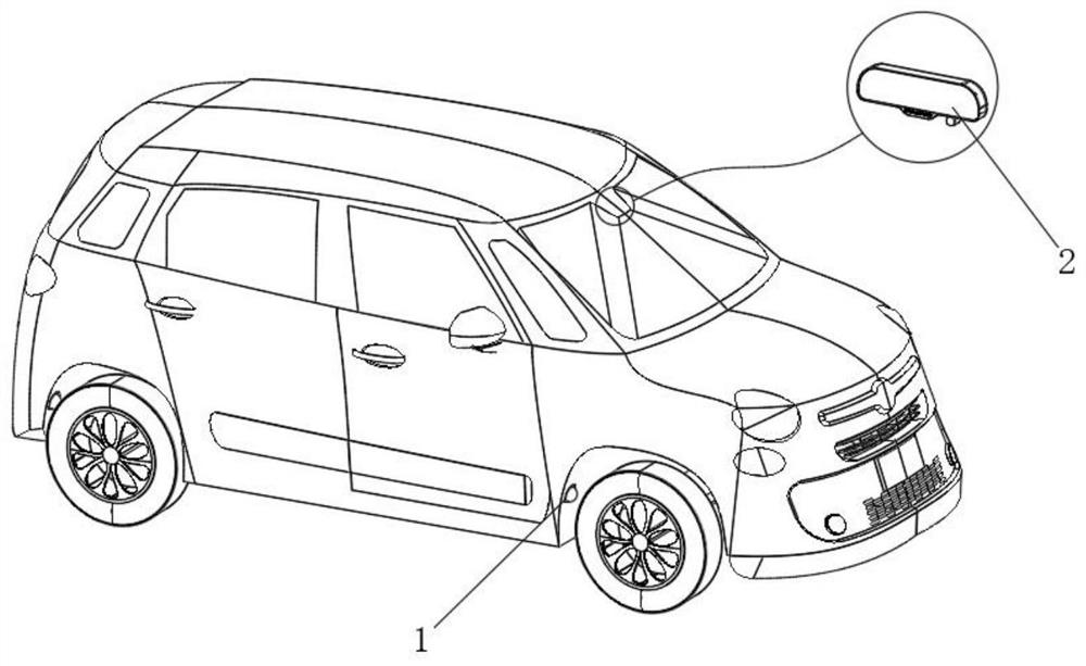 Vehicle-mounted video monitor for tire pressure monitoring