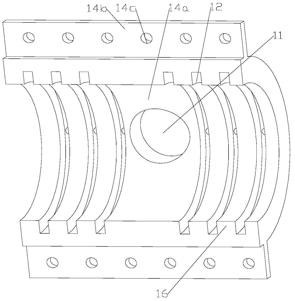 Punching auxiliary device for steel skeleton polyethylene plastic composite pipe