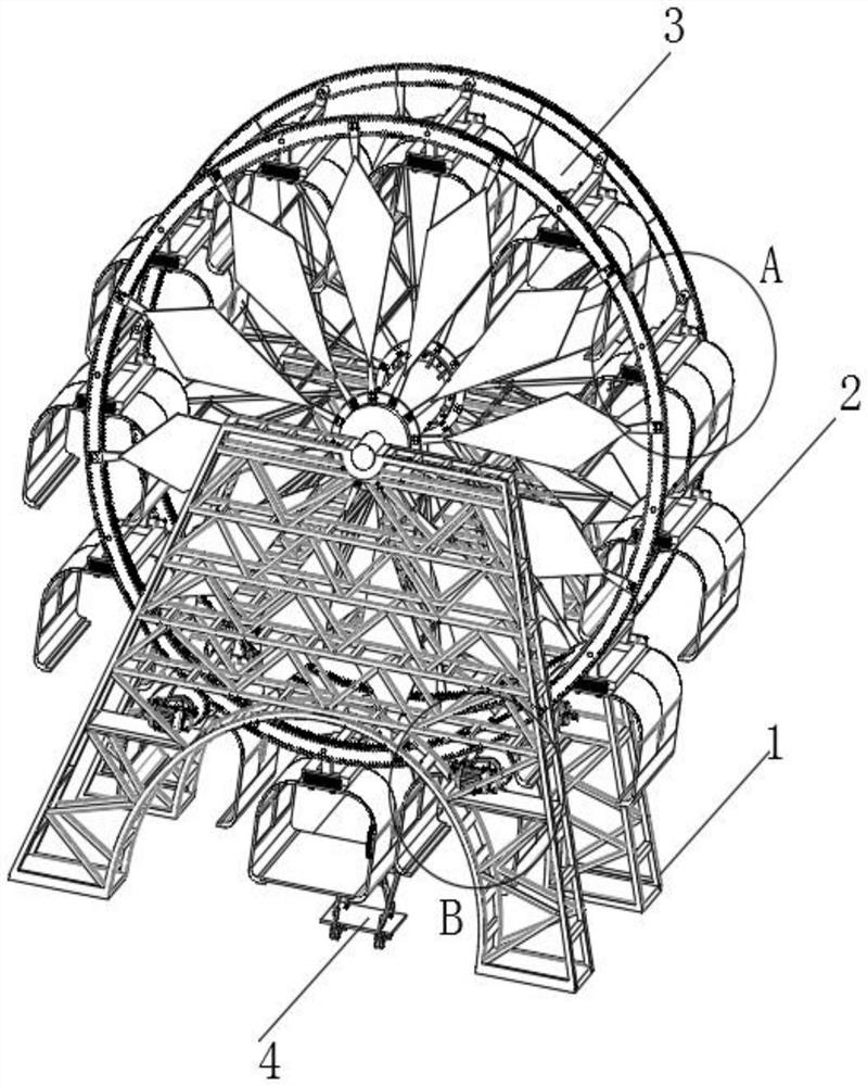 A hardware tool storage device with large storage capacity and easy to find