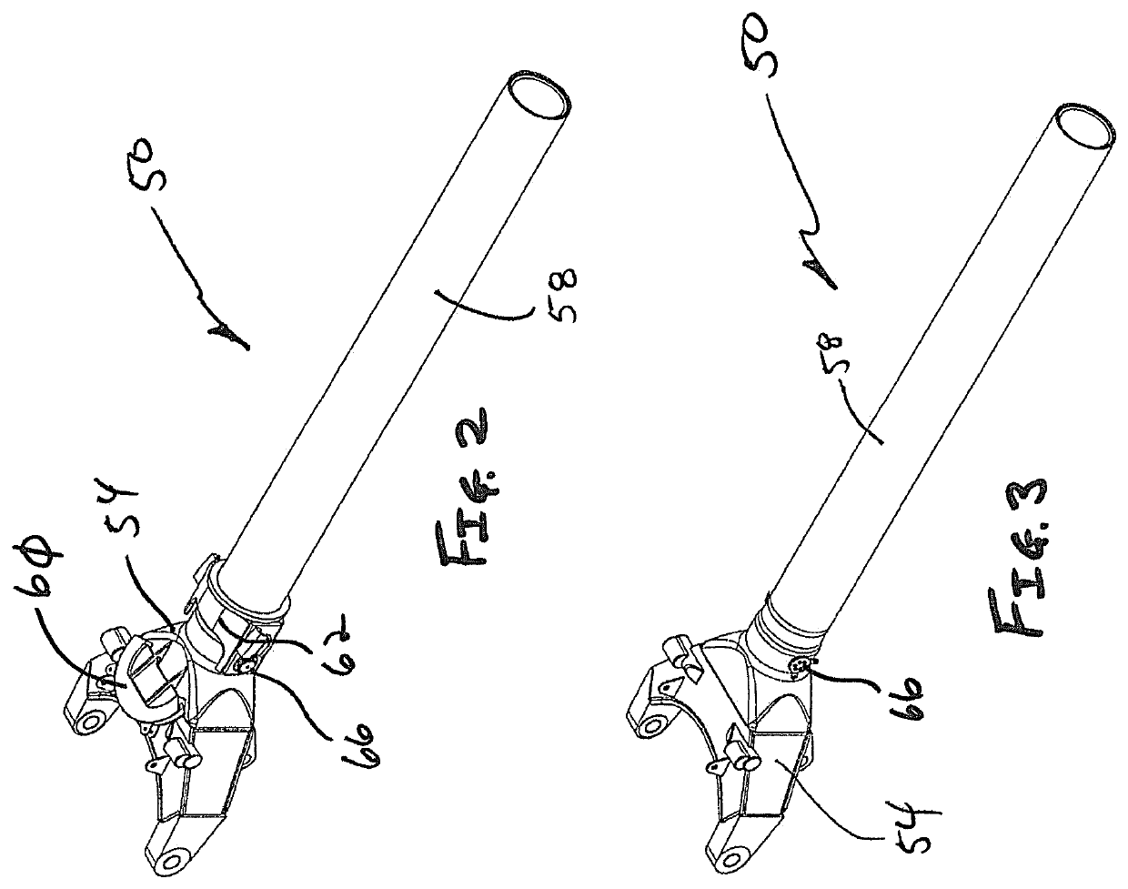 Dipper handle assembly for a power shovel