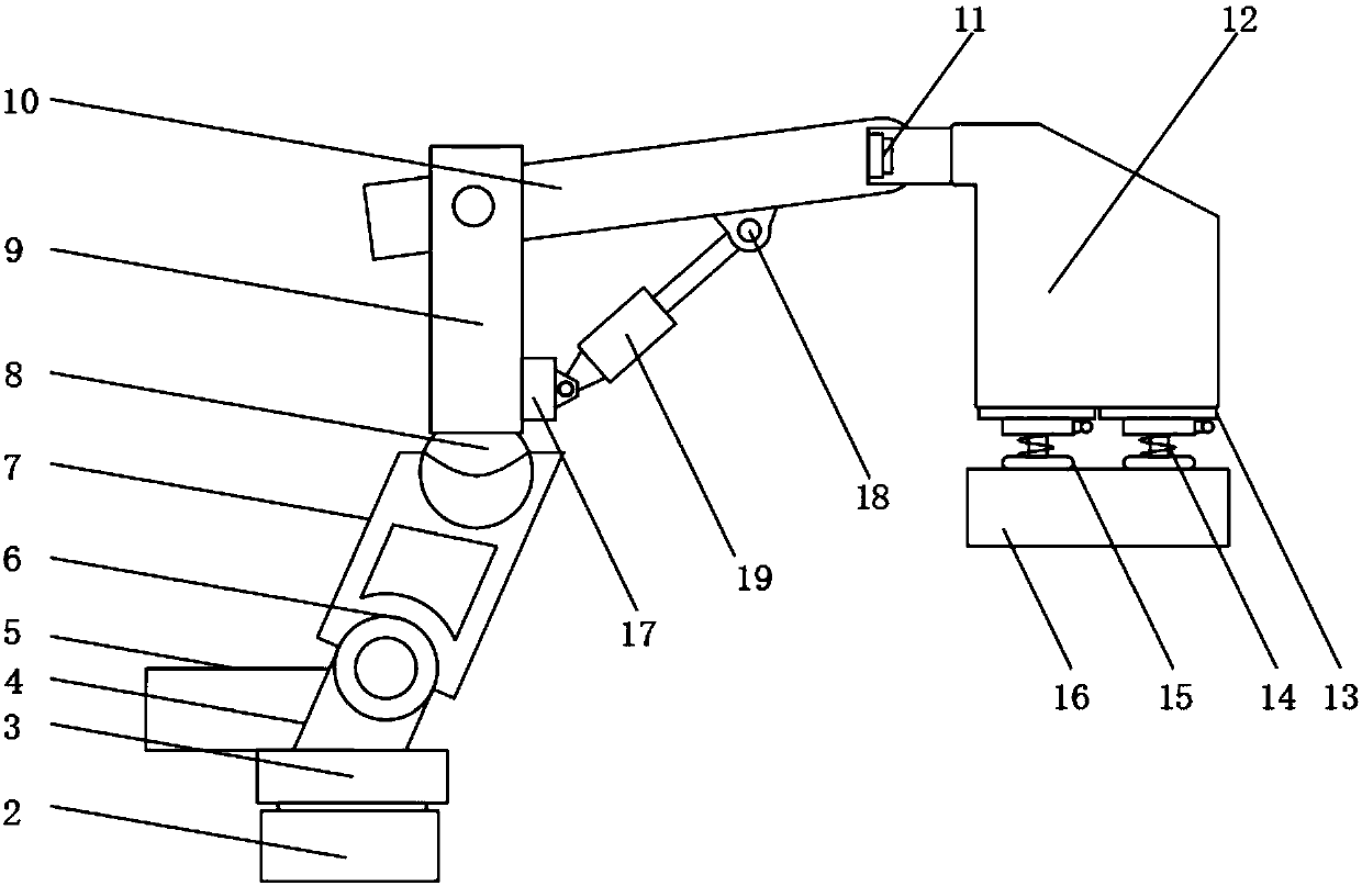 Cleaning machine with single-arm conveying function