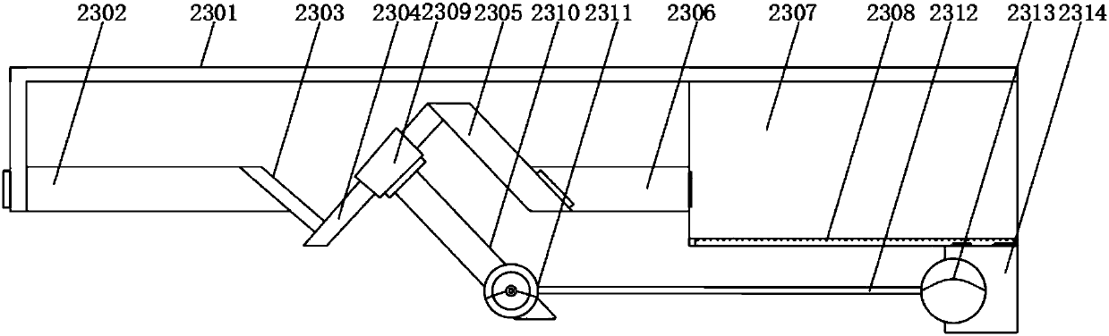 Cleaning machine with single-arm conveying function