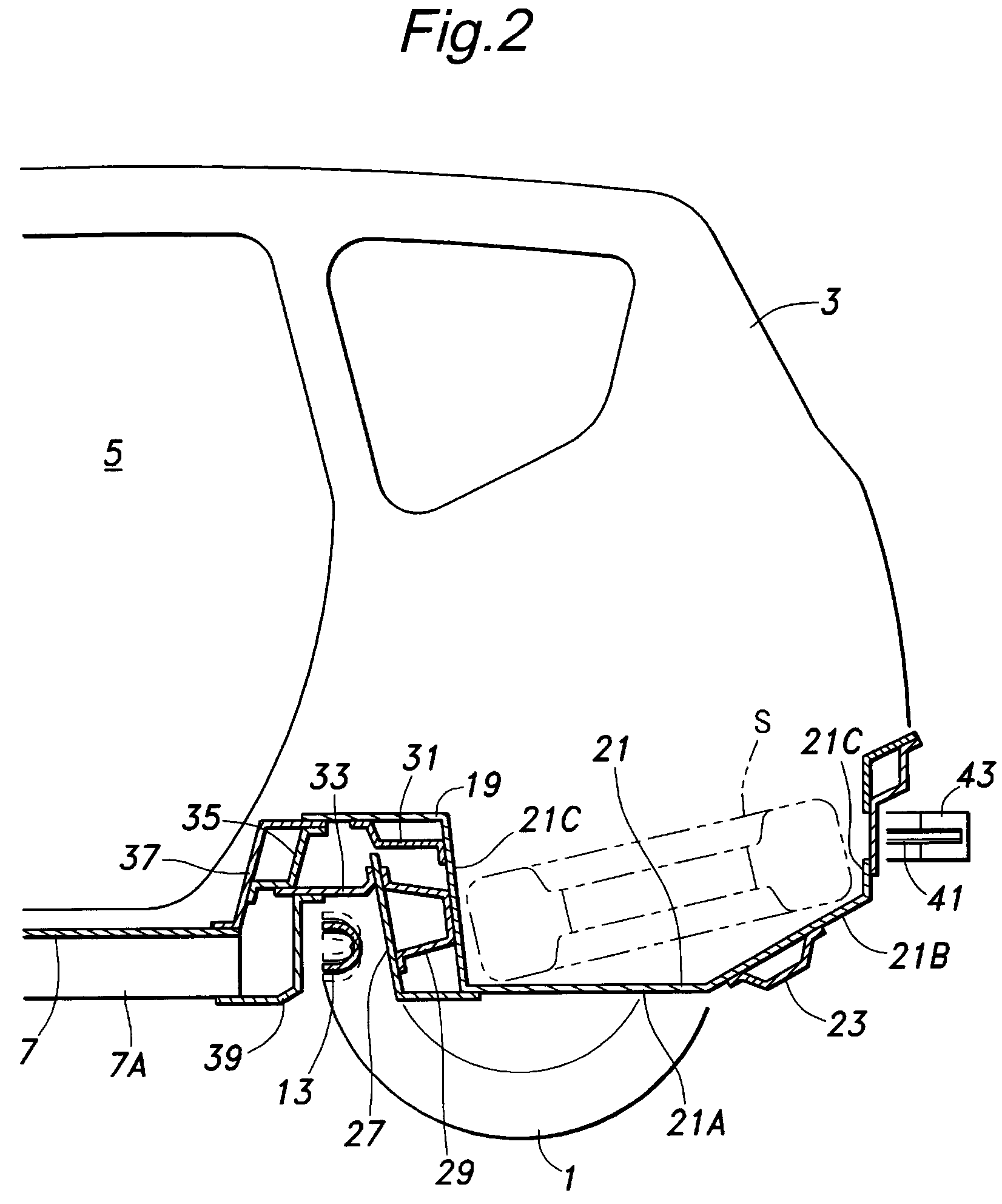 Rear vehicle body structure