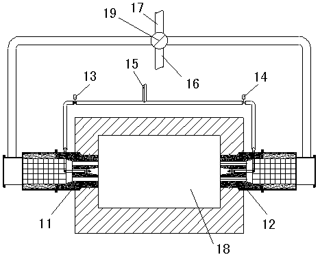 High-heat-value fuel low-nitrogen single heat storage burner