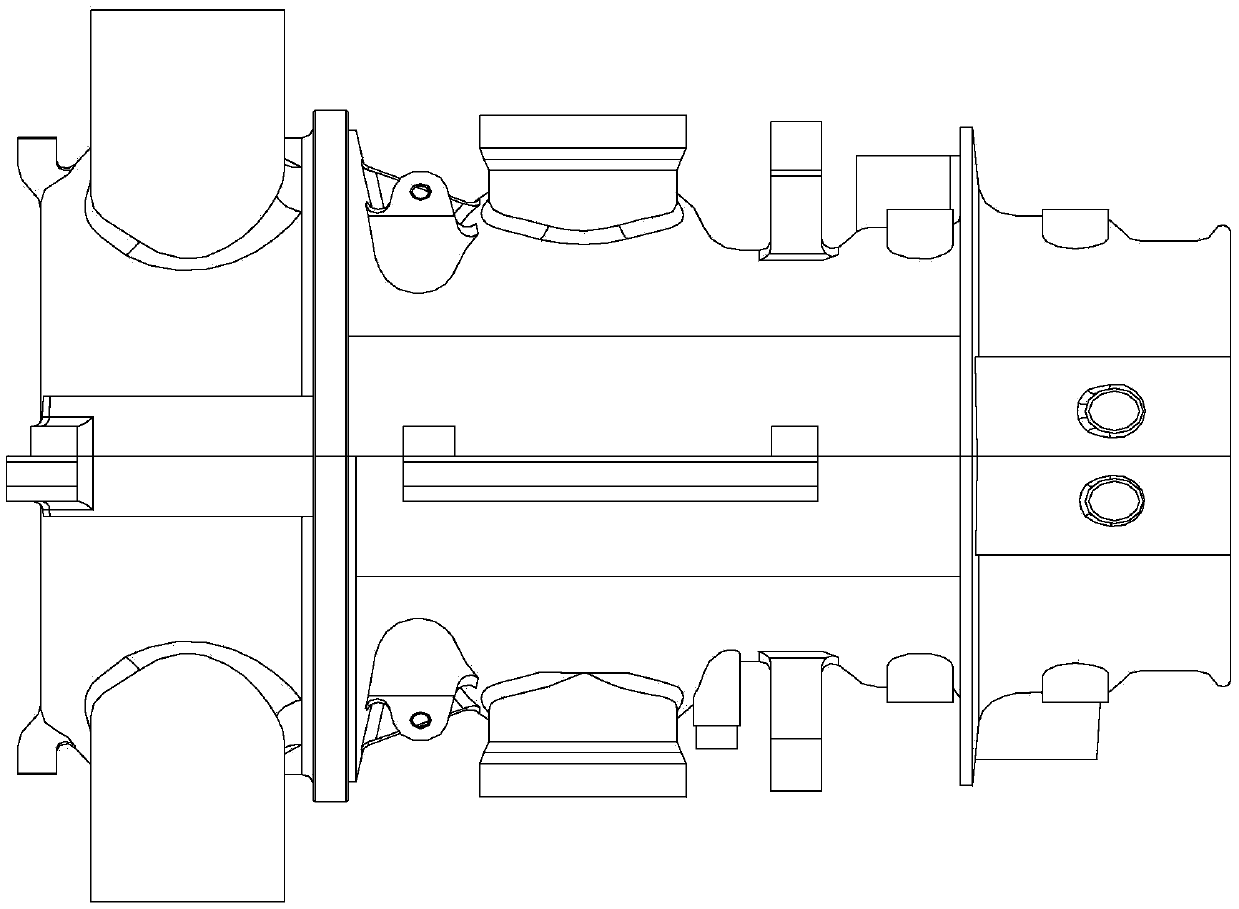 Novel integrated high-medium-pressure internal cylinder applied to supercritical steam turbine