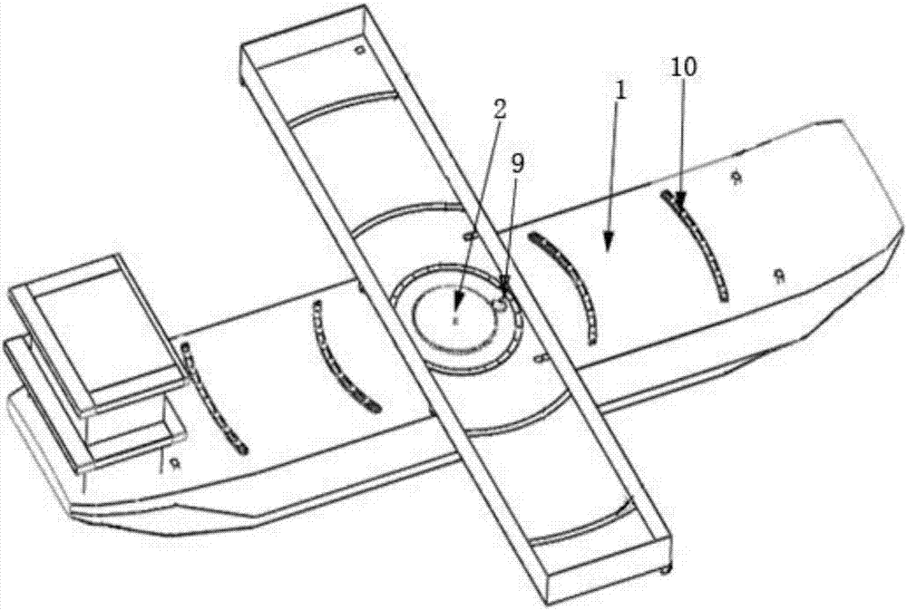 Transport ship with floating bridge module