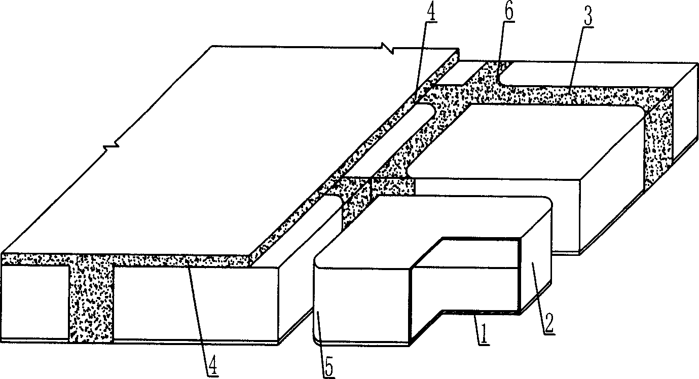 Combined reinforced concrete hollow floorslab