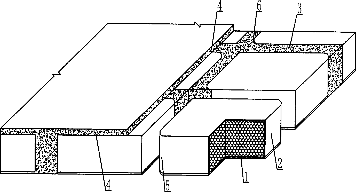 Combined reinforced concrete hollow floorslab